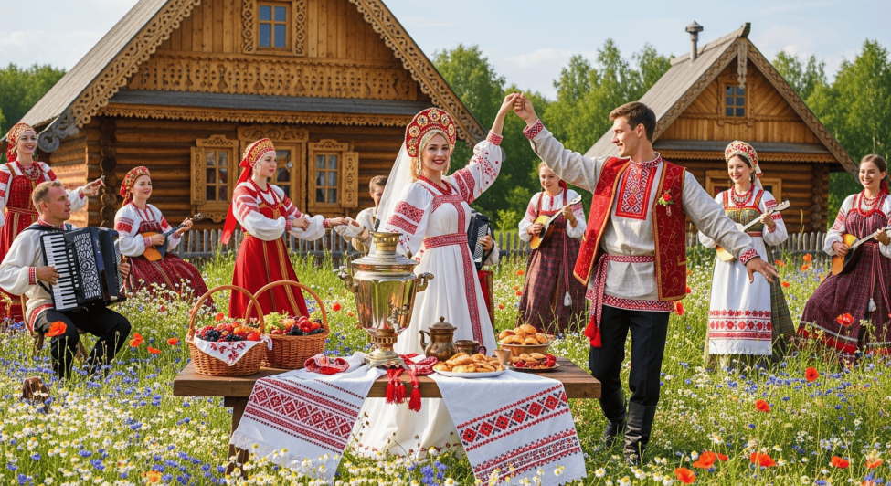 свадьба в русском стиле